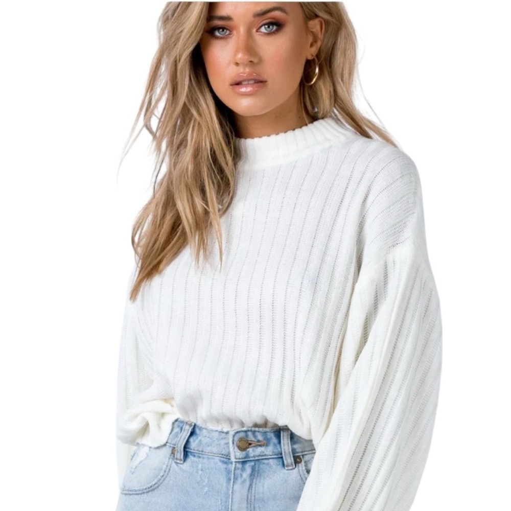 Princess Polly - Innerbloom Oversized Ribbed Sweater Sz L/XL